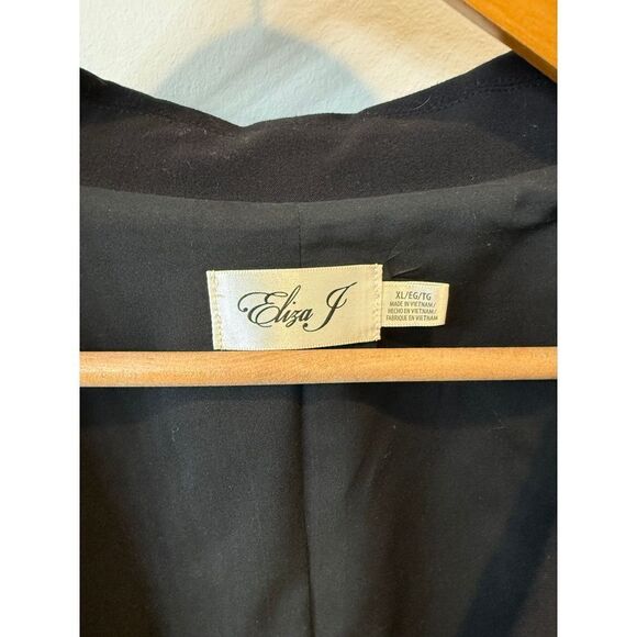 Eliza J Black Professional Single Button Stretch‎ Blazer Career Office Jacket XL - Picture 7 of 9